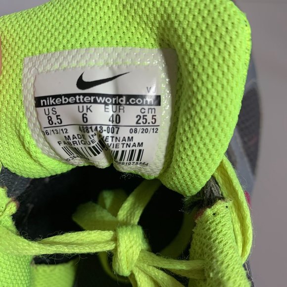 Nike Revolution Gray Neon Yellow and Pink Running Shoe Women’s size 8.5 - Picture 5 of 6